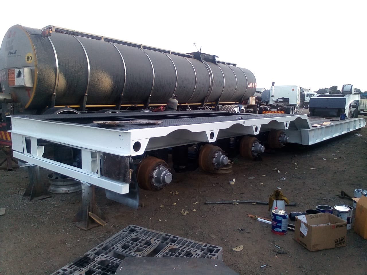Tanker trailer — full respray