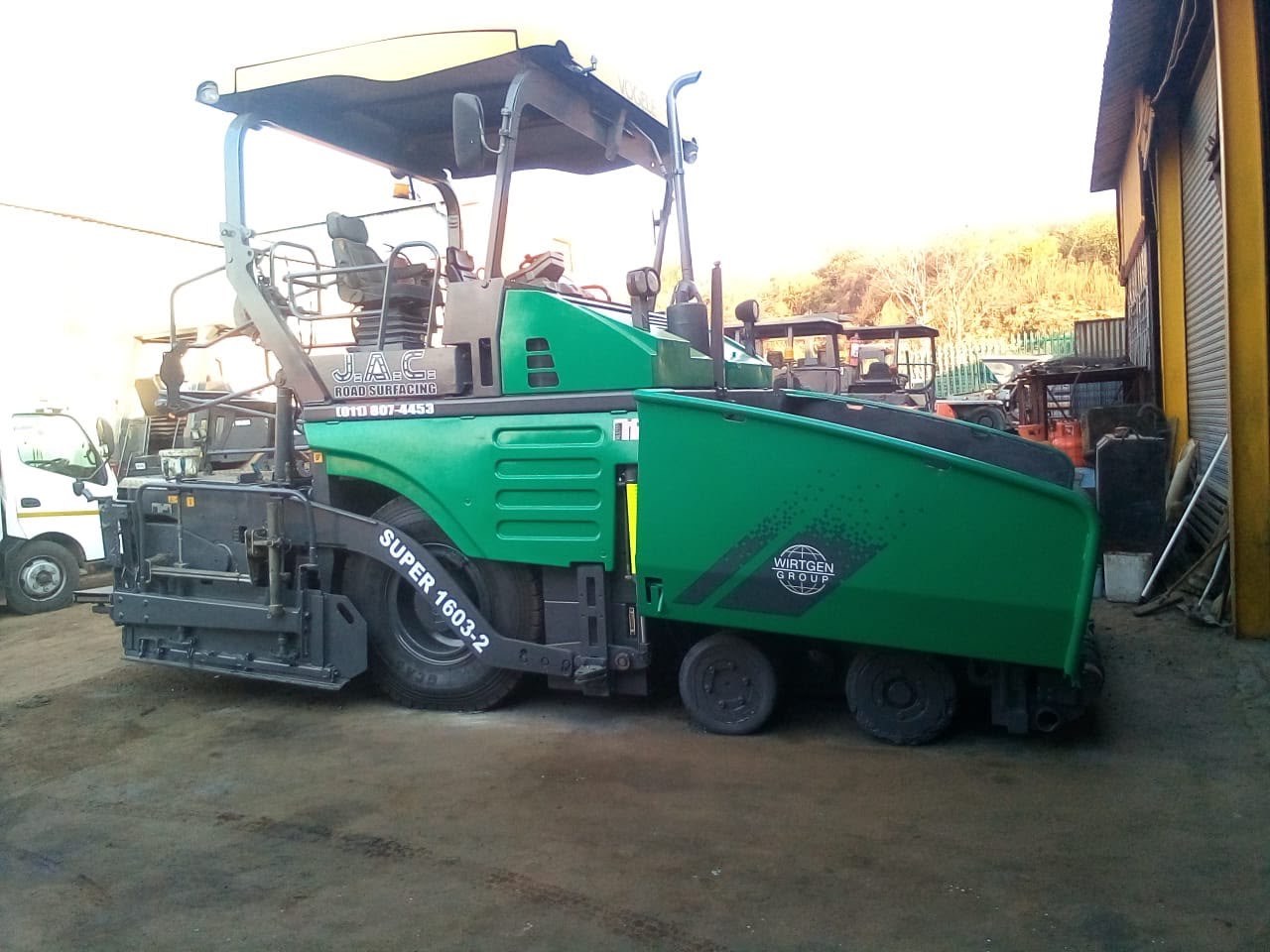 Asphalt paver — full respray