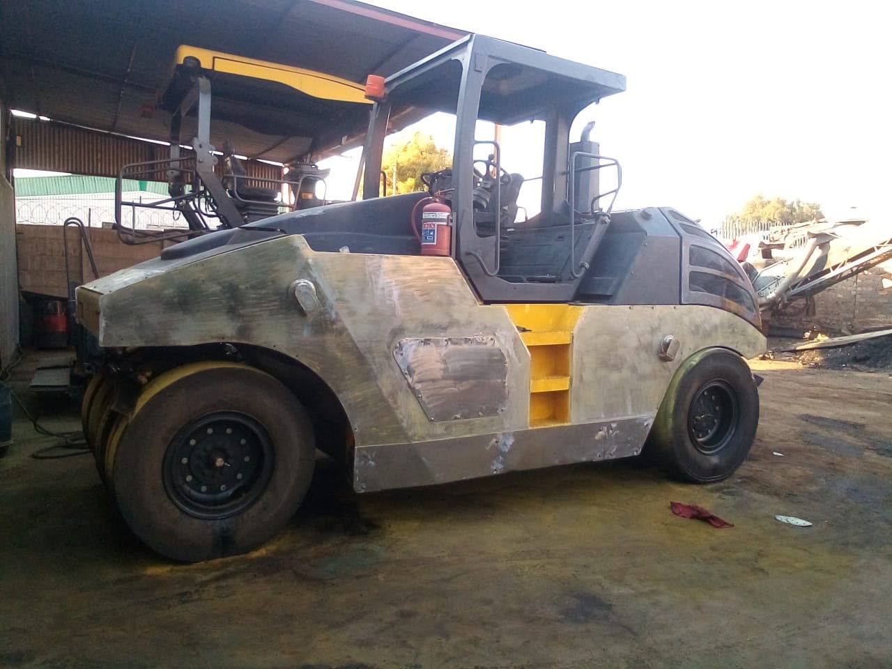 Roller compactor — before paint restoration