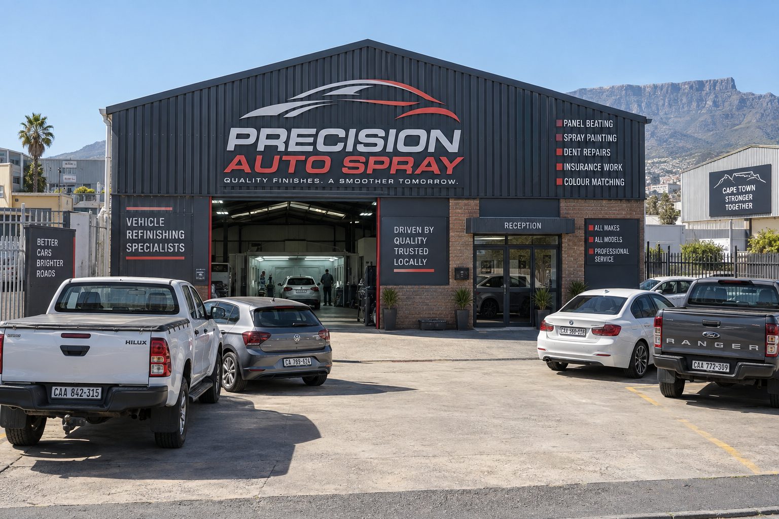 The Tivane Spray and Paint workshop in Brakpan